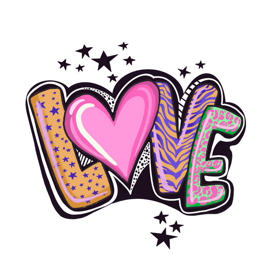 An image that says "LOVE"