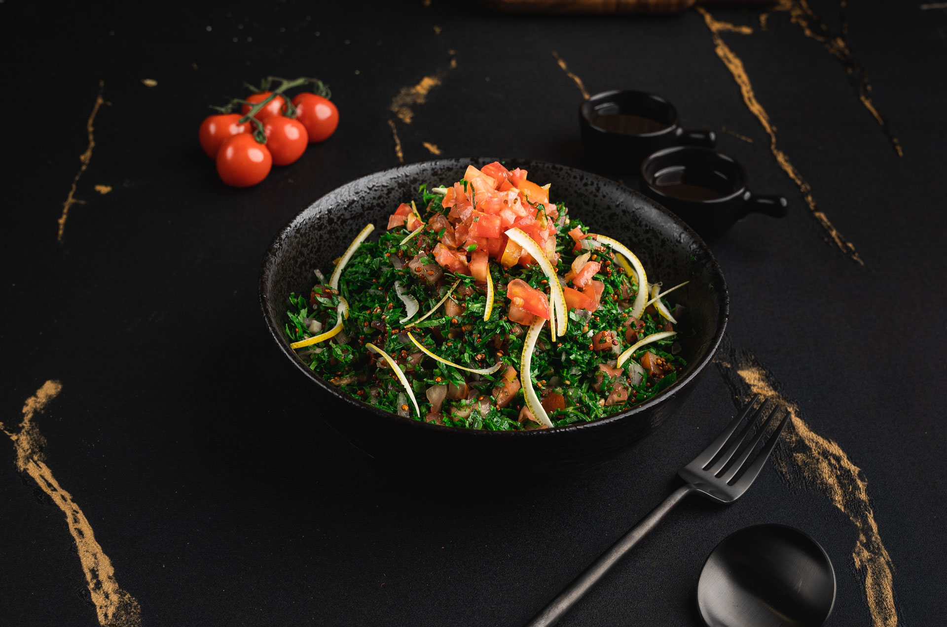 Arranged Food and Objects