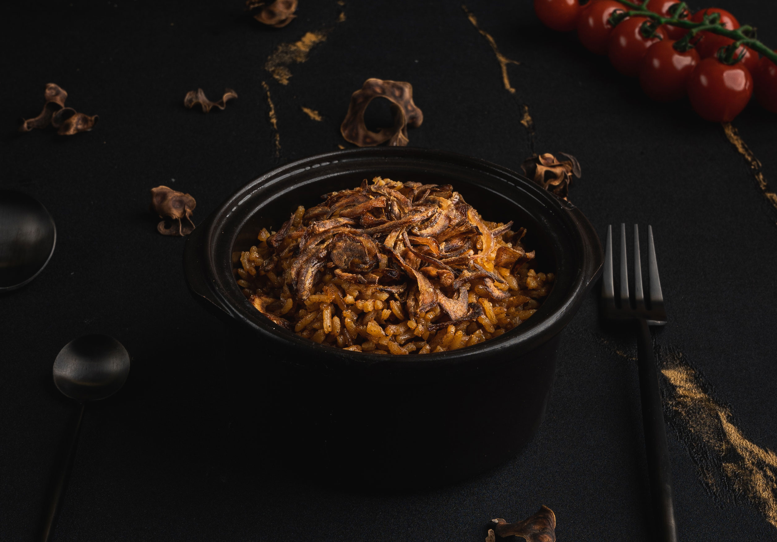 Arranged Food and Objects