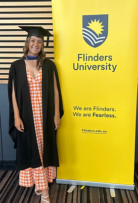 Caitlin Nicholls at Flinders University Graduation