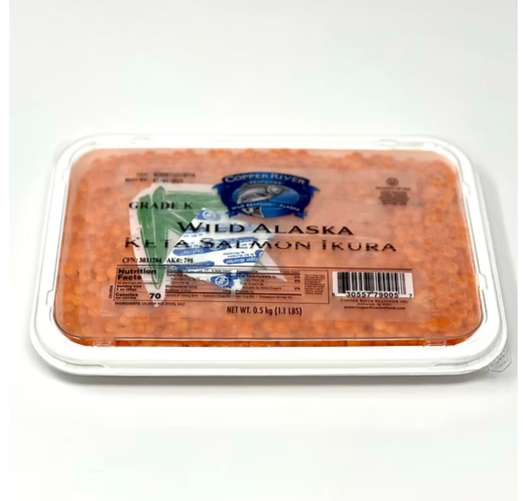Copper River Frozen Pink Salmon Red Caviar 500g