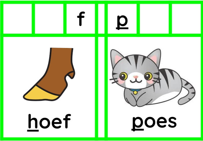 Thumbnail: leesspel tritet - mkm-woorden met oe - leren lezen