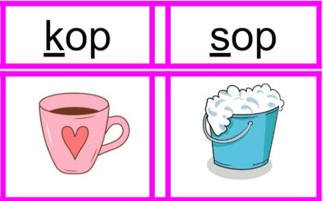 kaartjes leesbingo mkm-woorden met o