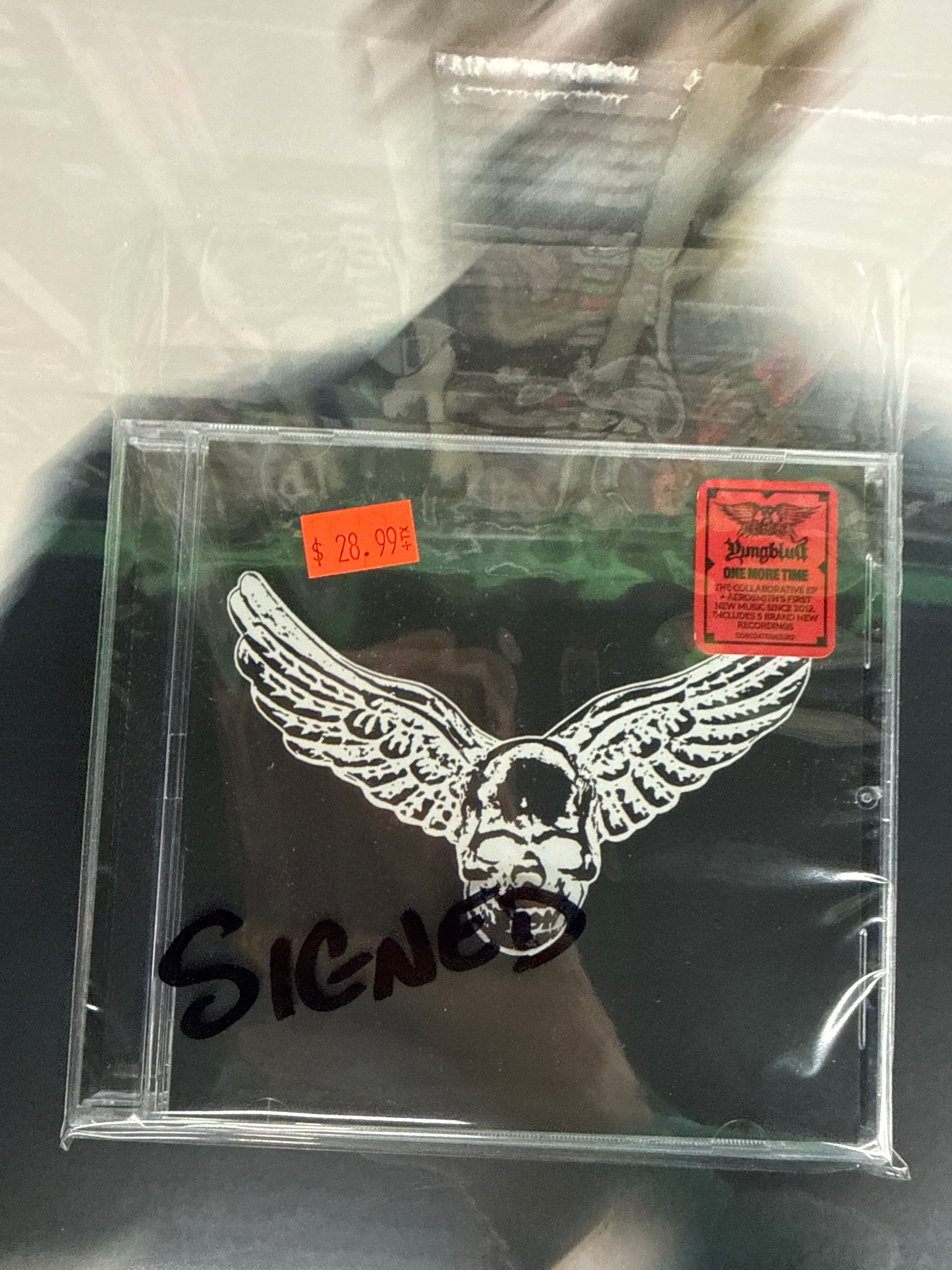 Aerosmith & YUNGBLUD One More Time Limited Signed CD Factory Sealed Brand New