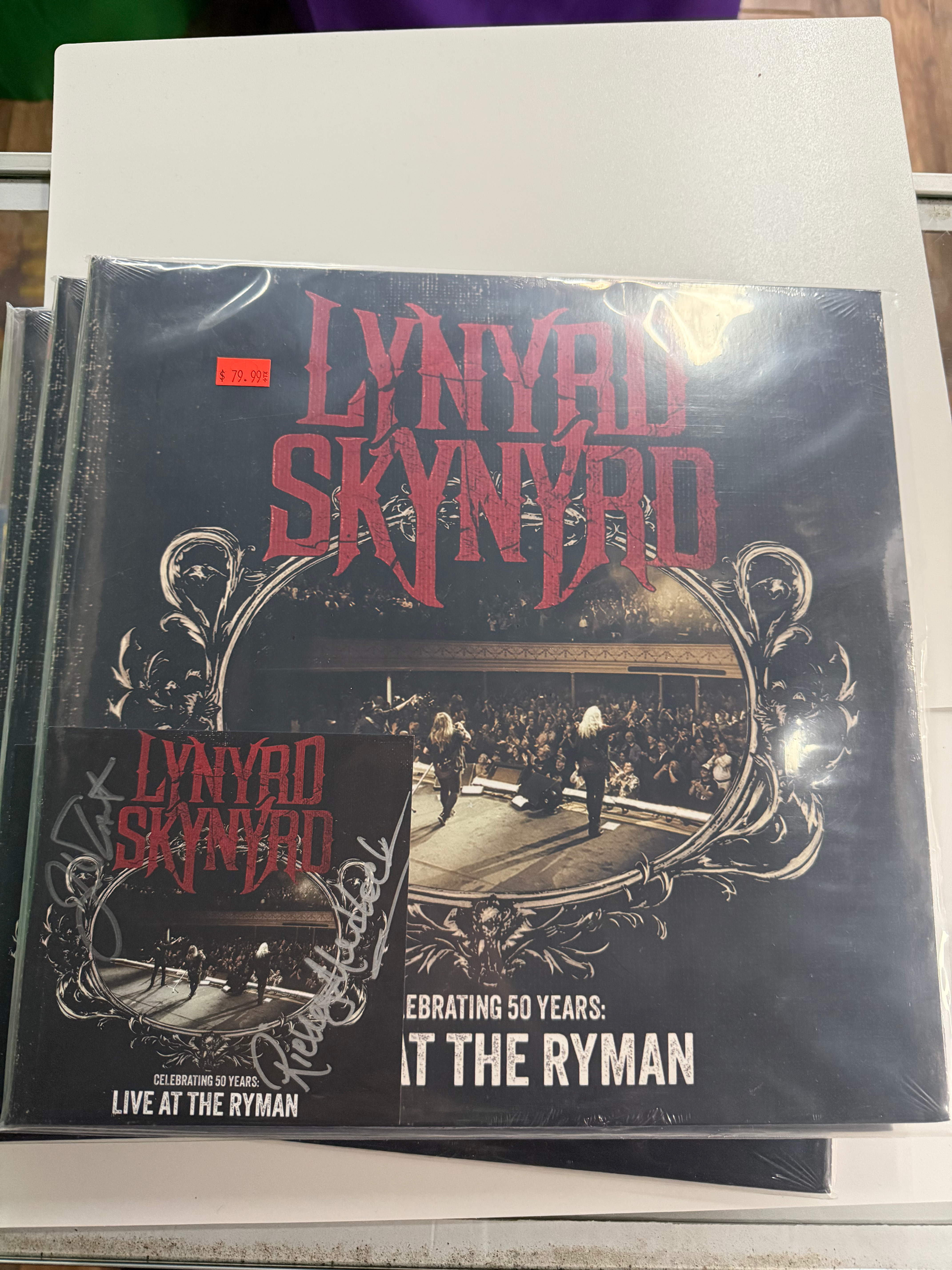 Lynyrd Skynyrd SIGNED 2LP Celebrating 50 Yrs Live At The Ryman Red Vinyl Sealed 