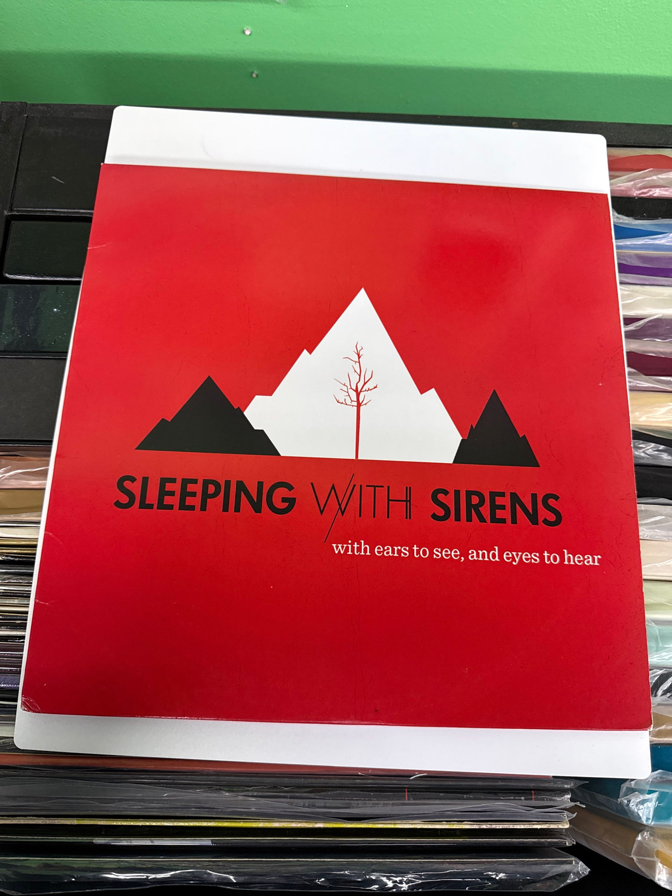 sleeping with sirens w/ ears to see, & Eyes To Hear White Vinyl VG+/VG+