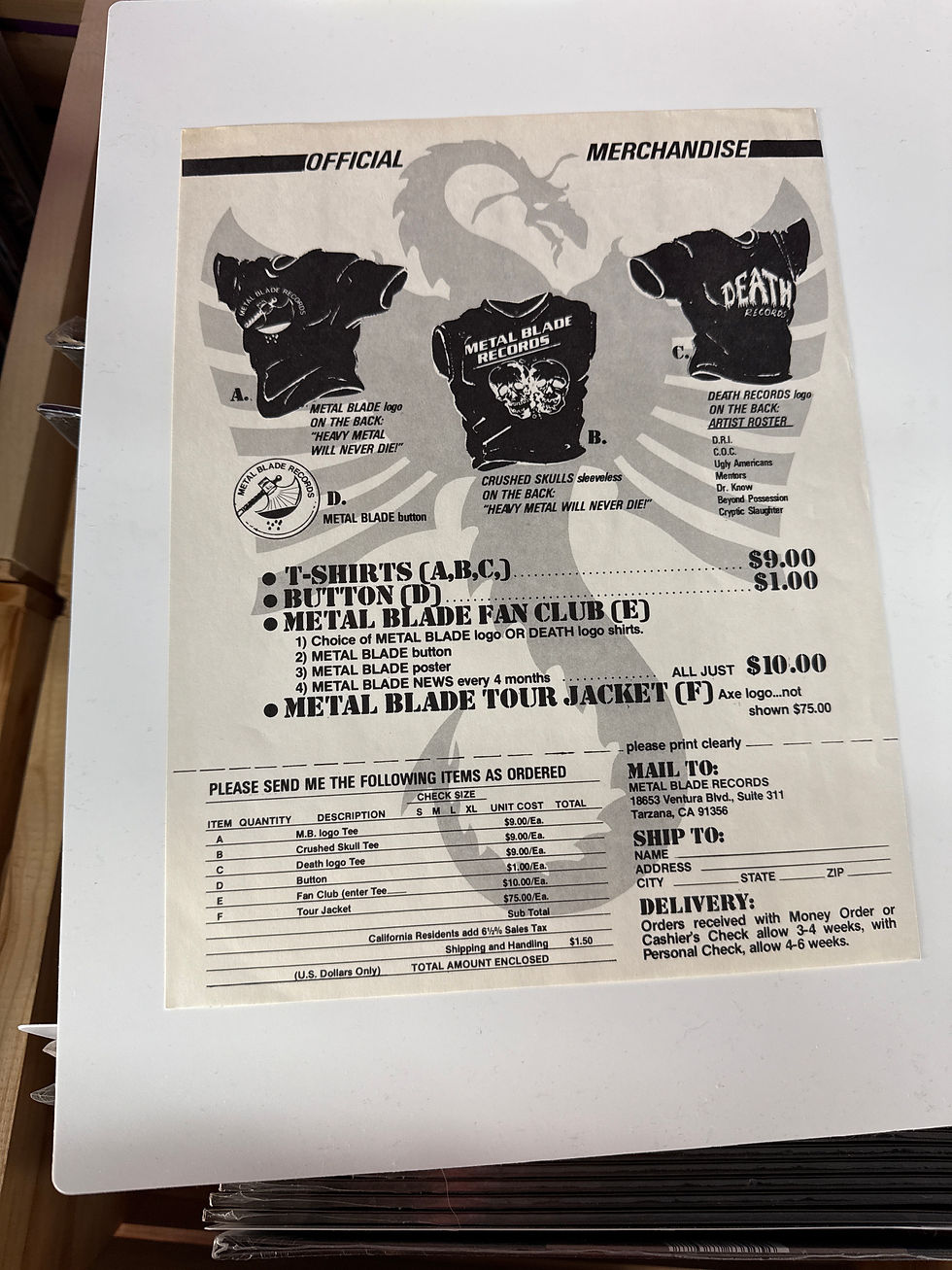 Thumbnail: Celtic Frost Morbid Tales 1985 W/Insert LP Vinyl Record VG+/VG