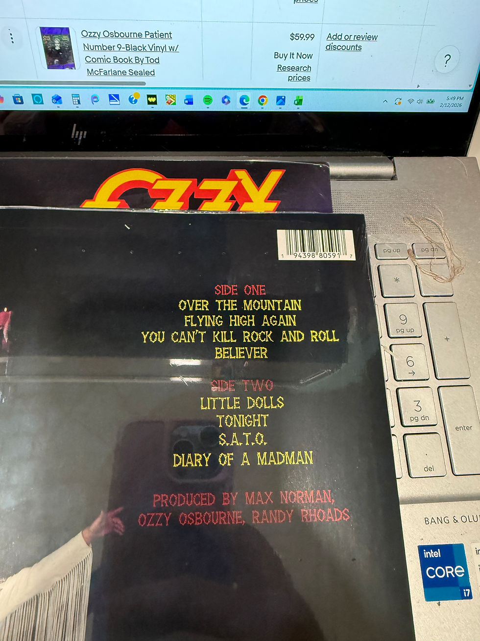 Thumbnail: Ozzy Osbourne ~ Diary Of A Madman ~ LE Blue Swirl  (Vinyl, 2021) Sealed