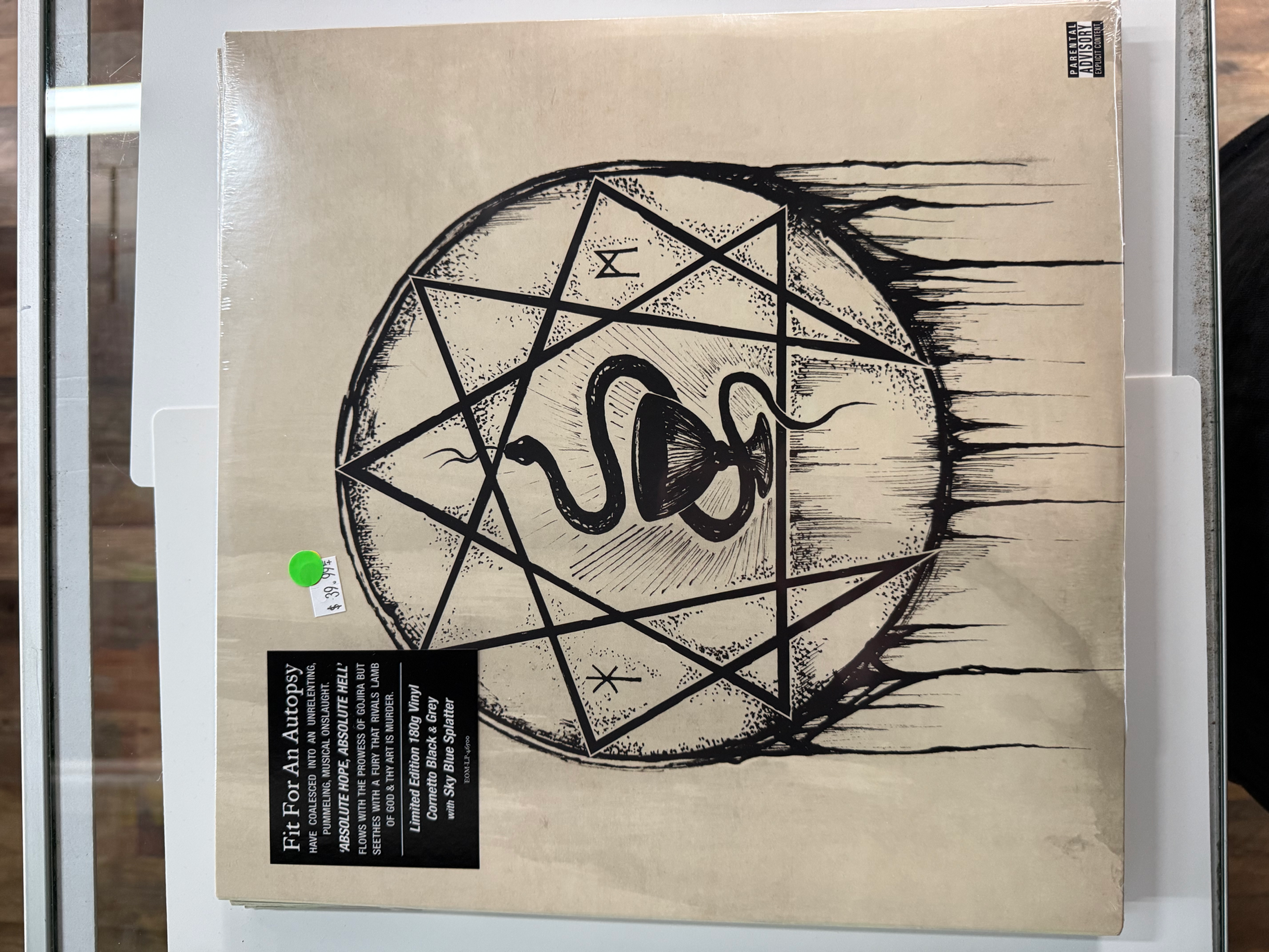 Fit For An Autopsy Absolute Hope Absolute Hell Black, Grey W/Sky Blue Splatter