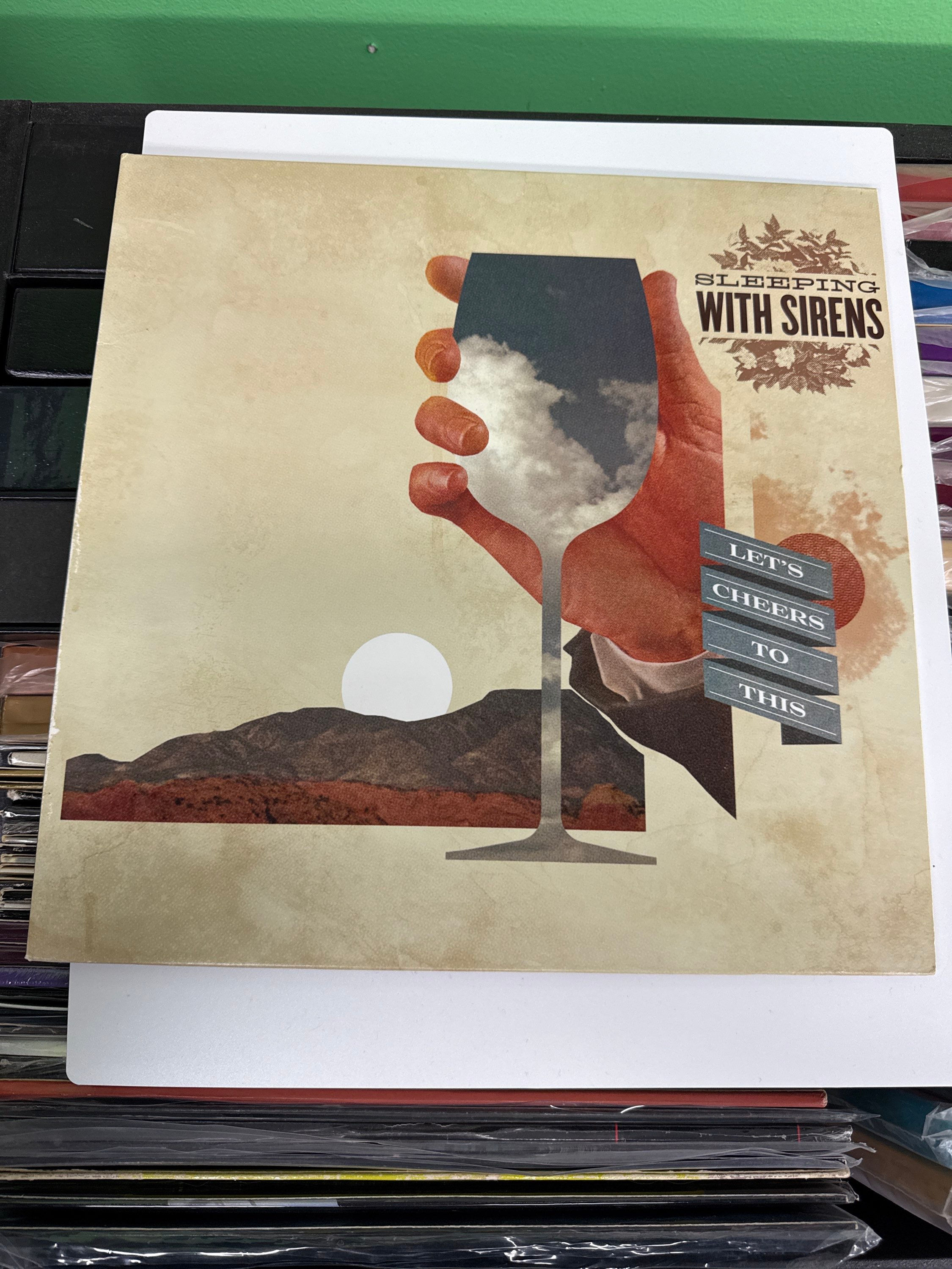 sleeping with sirens Lets Cheer To This Le 1,000 Brown Marble VG+/VG+ Vinyl 