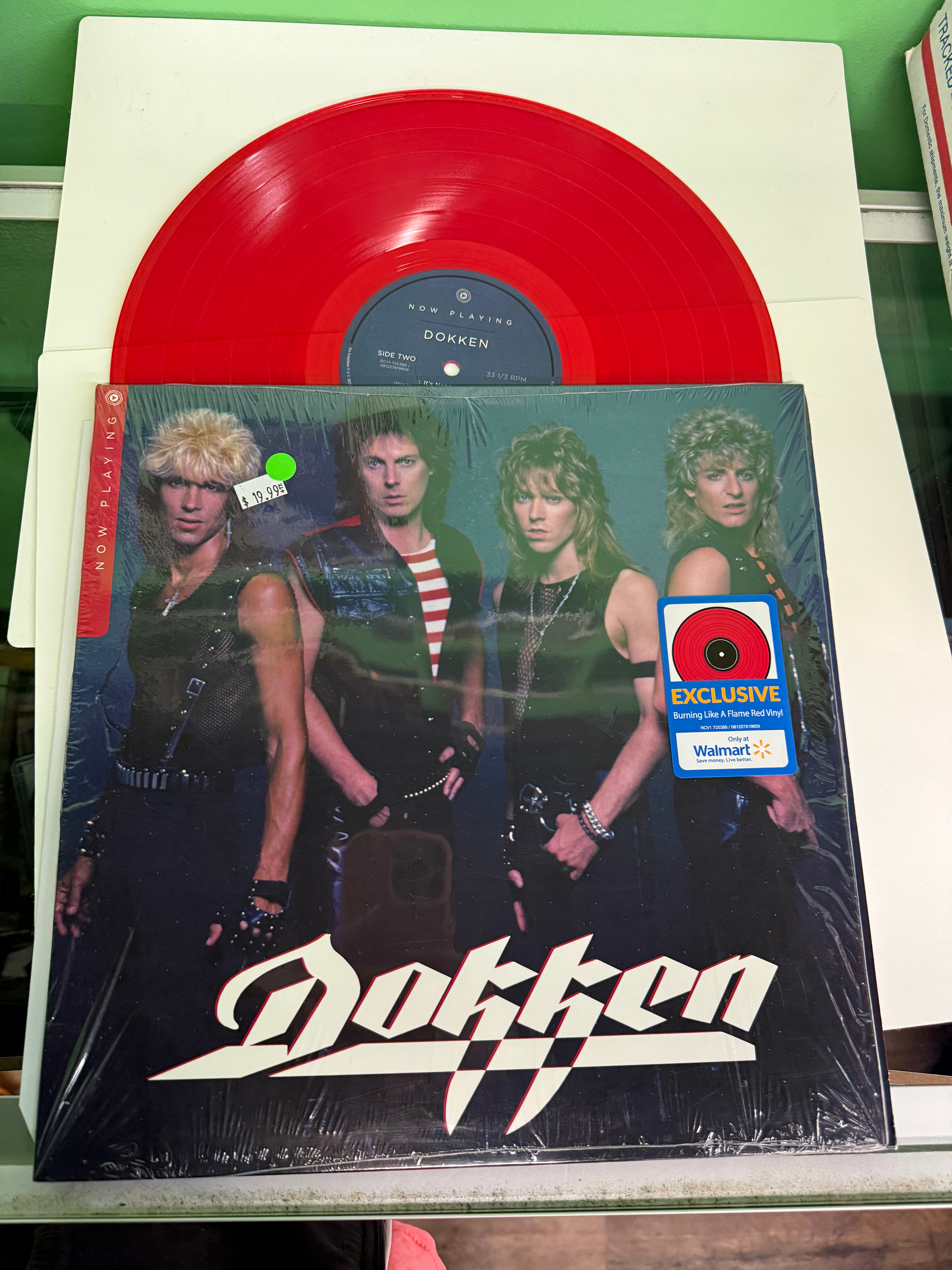Dokken - Now Playing Walmart Exclusive Flame Walmart Exclusive Red Vinyl VG+/VG+