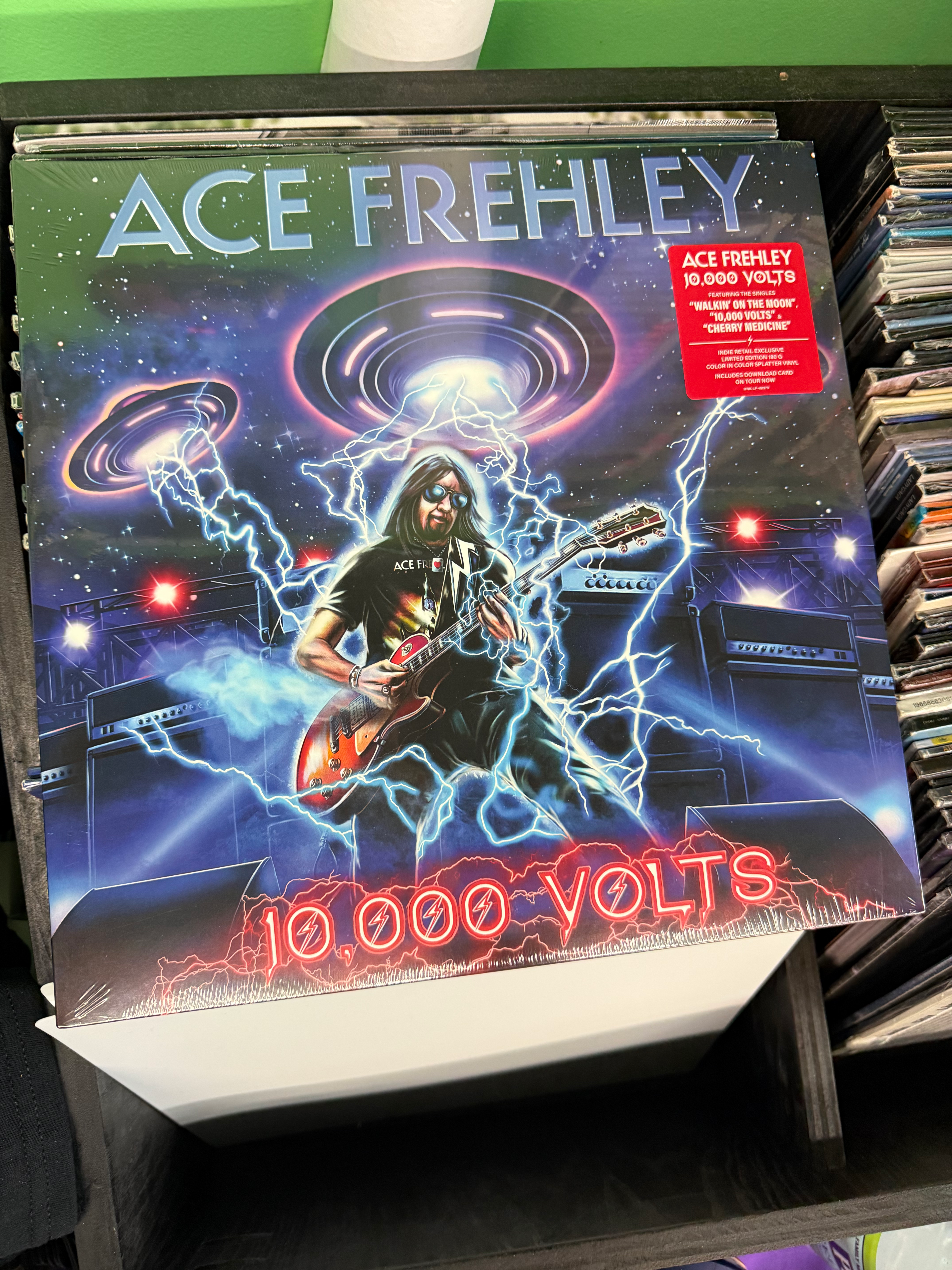 ACE FREHLEY 10,000 VOLTS INDIE EXCLUSIVE COLOR IN COLOR SPLATTER 180G VINYL New
