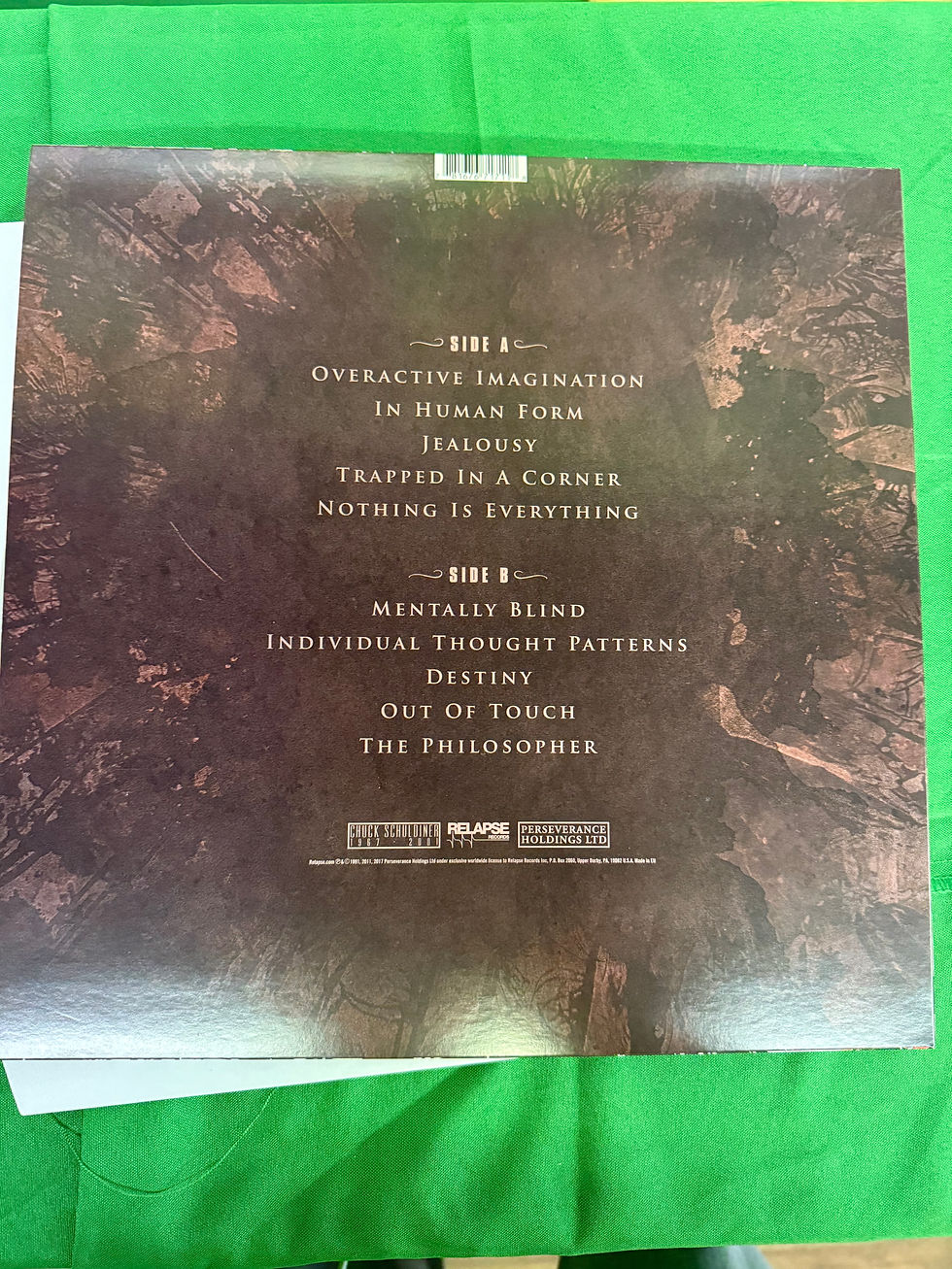 Thumbnail: Death Individual Thought Patterns Deluxe Ed. BoxSet Vinyl 2xLP VG+\VG+ LE 500