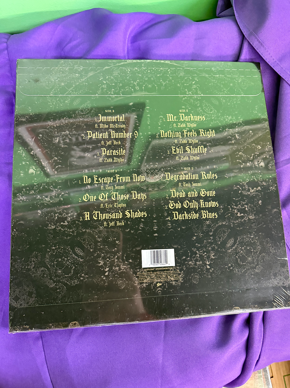 Thumbnail: Ozzy Osbourne Patient Number 9-Black Vinyl w/ Comic Book By Tod McFarlane Sealed