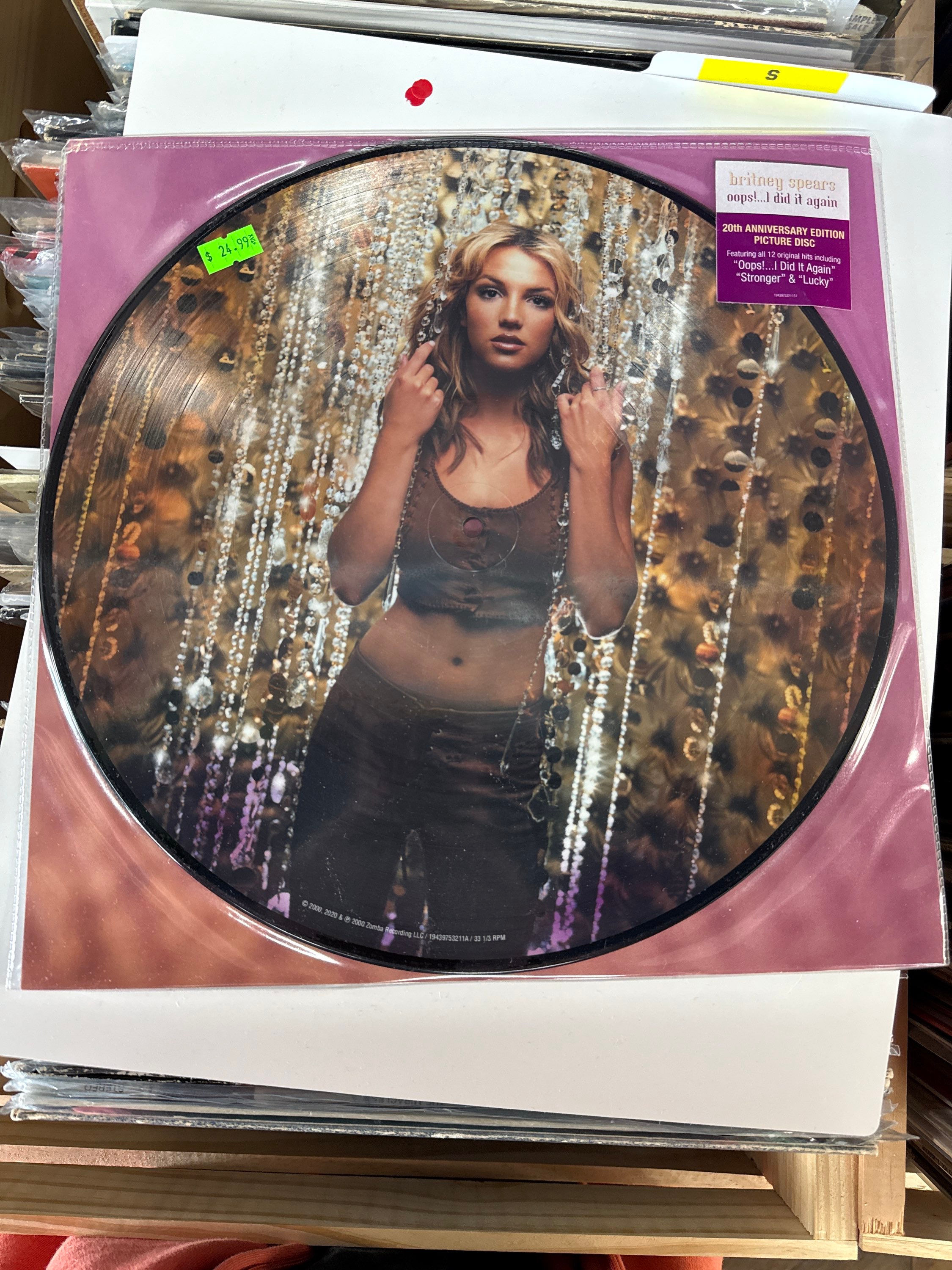 Britney Spears Oops I Did It Again 20th Anniversary Edition Picture Disc VG+