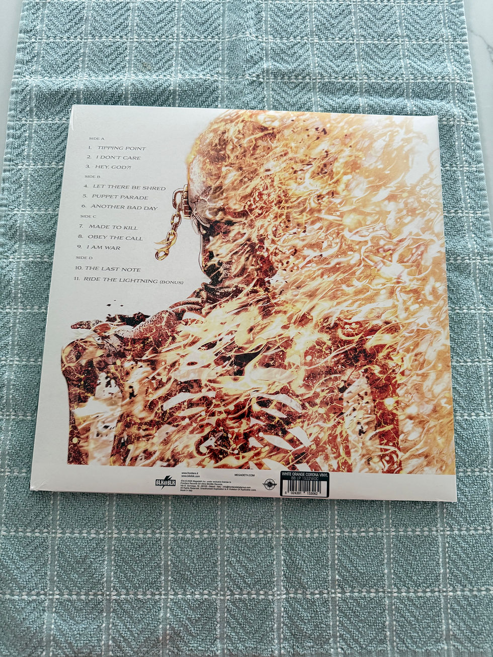 Thumbnail: MEGADETH Self Titled 2LP WHITE/ORANGE/CORONA Sealed VINYL Signed Insert