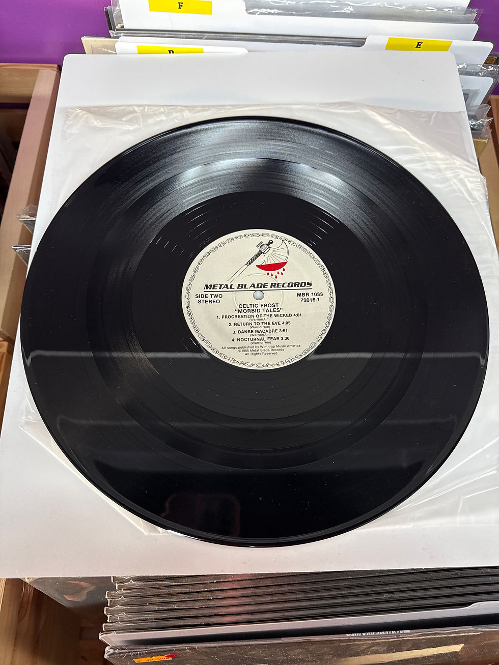 Thumbnail: Celtic Frost Morbid Tales 1985 W/Insert LP Vinyl Record VG+/VG