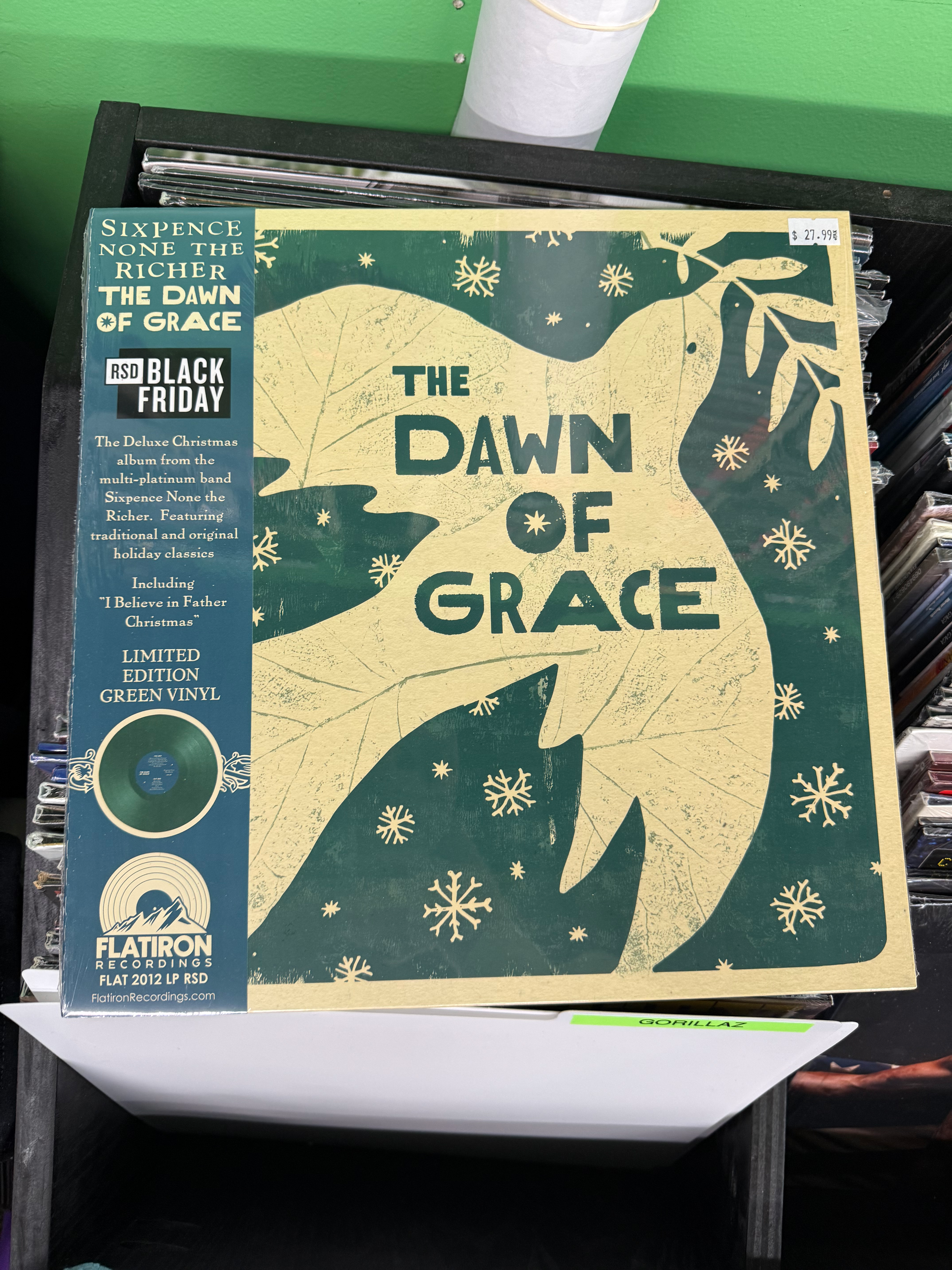 Sixpence None The Richer DAWN OF GRACE Christmas RSD BF 2024 Green Colored Vinyl