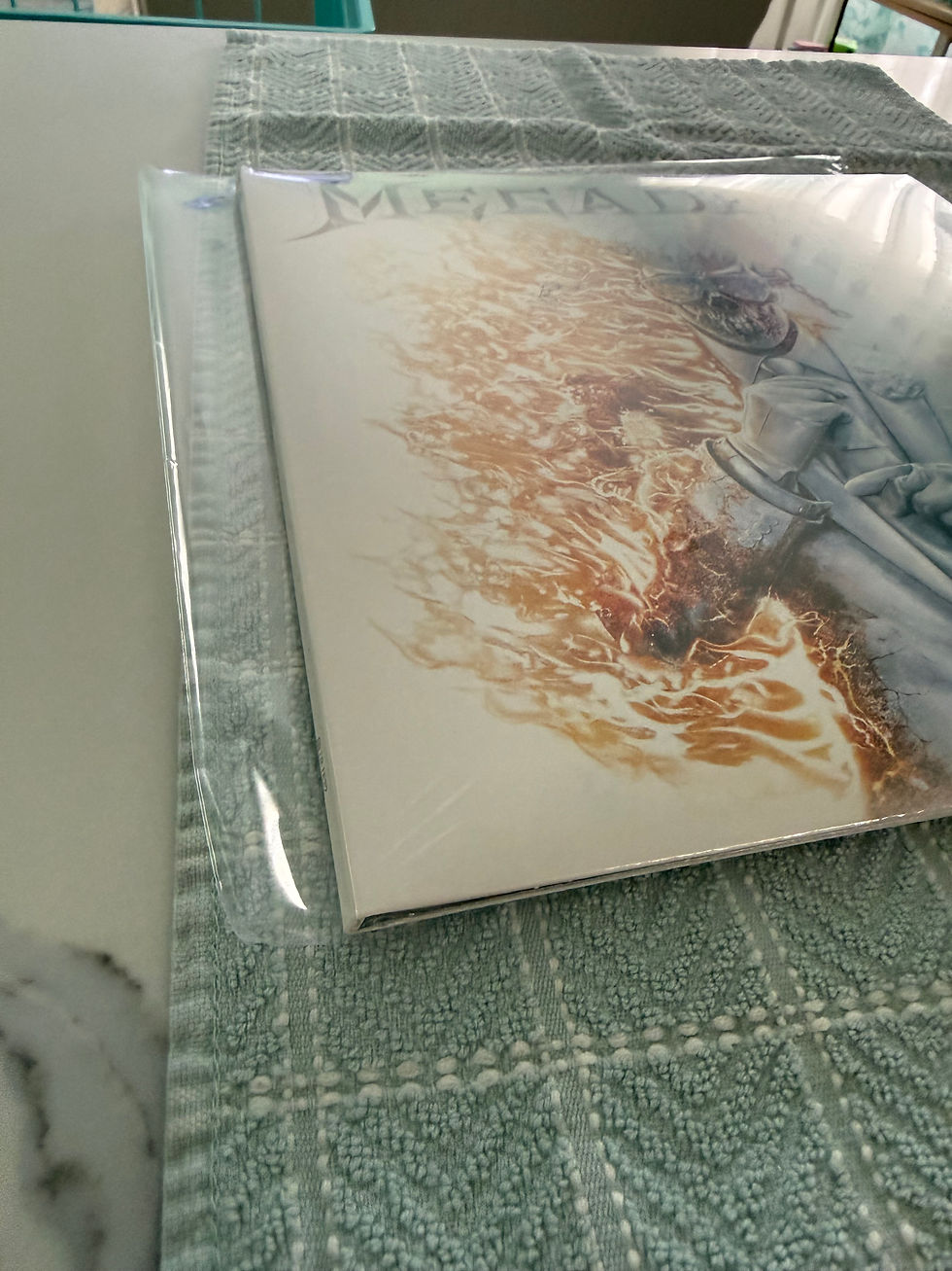 Thumbnail: Megadeth LE Translucent Orange Black Corona Sealed Vinyl Signed Insert