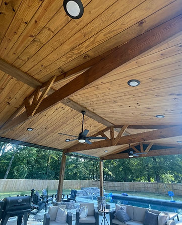 Pool Pavillion Lighting Install