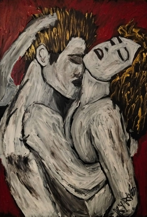 C04 Io non ho paura acrilici su tela dim cm 70x100