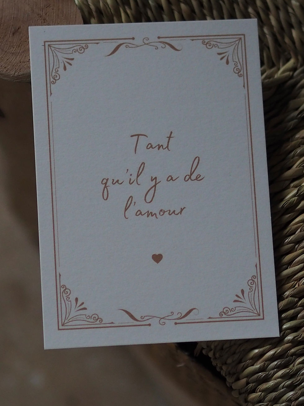 Miniature : Billet doux "Tant qu’il y a de l’amour"