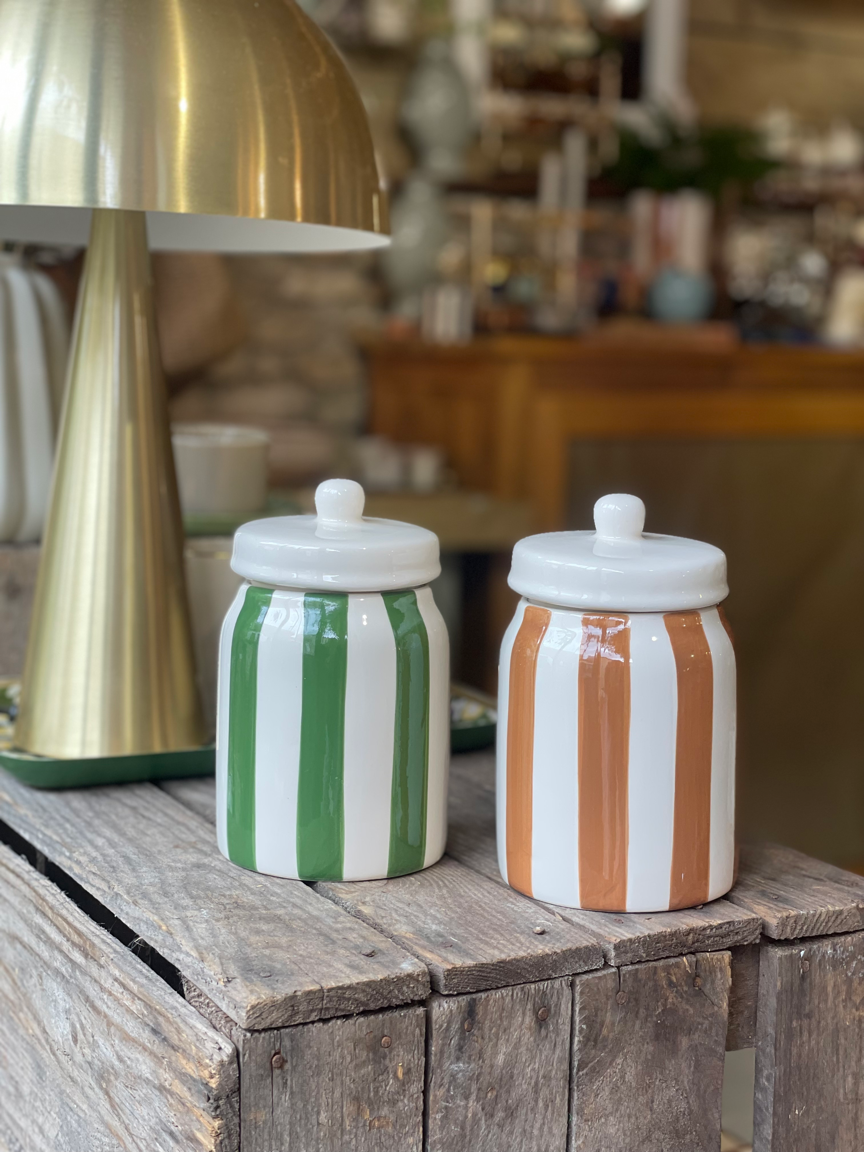 Boîte hermétique à rayures