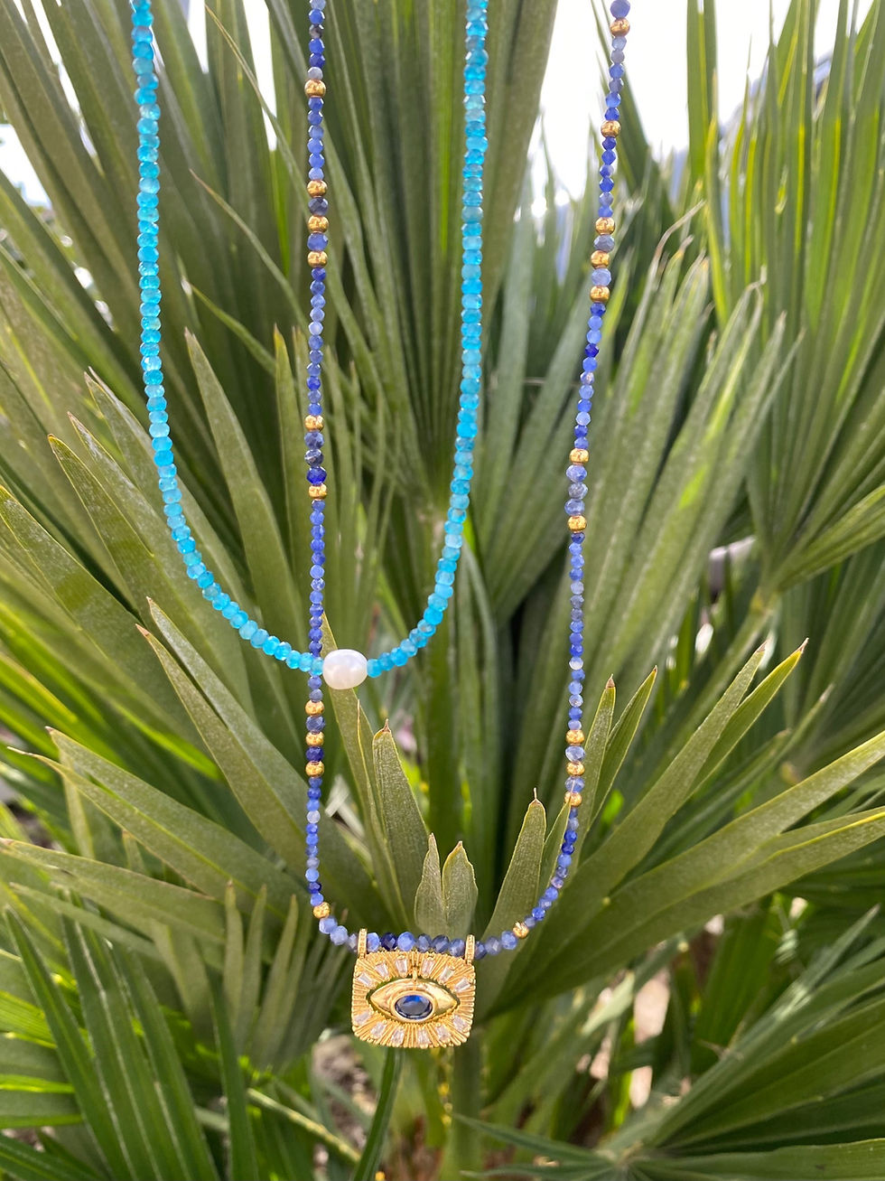 Miniature : Collier "Aqua Pearl"