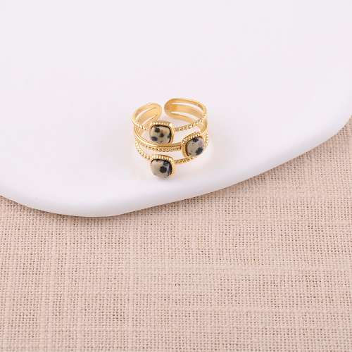 Miniature : Bague multi rangs et pierres