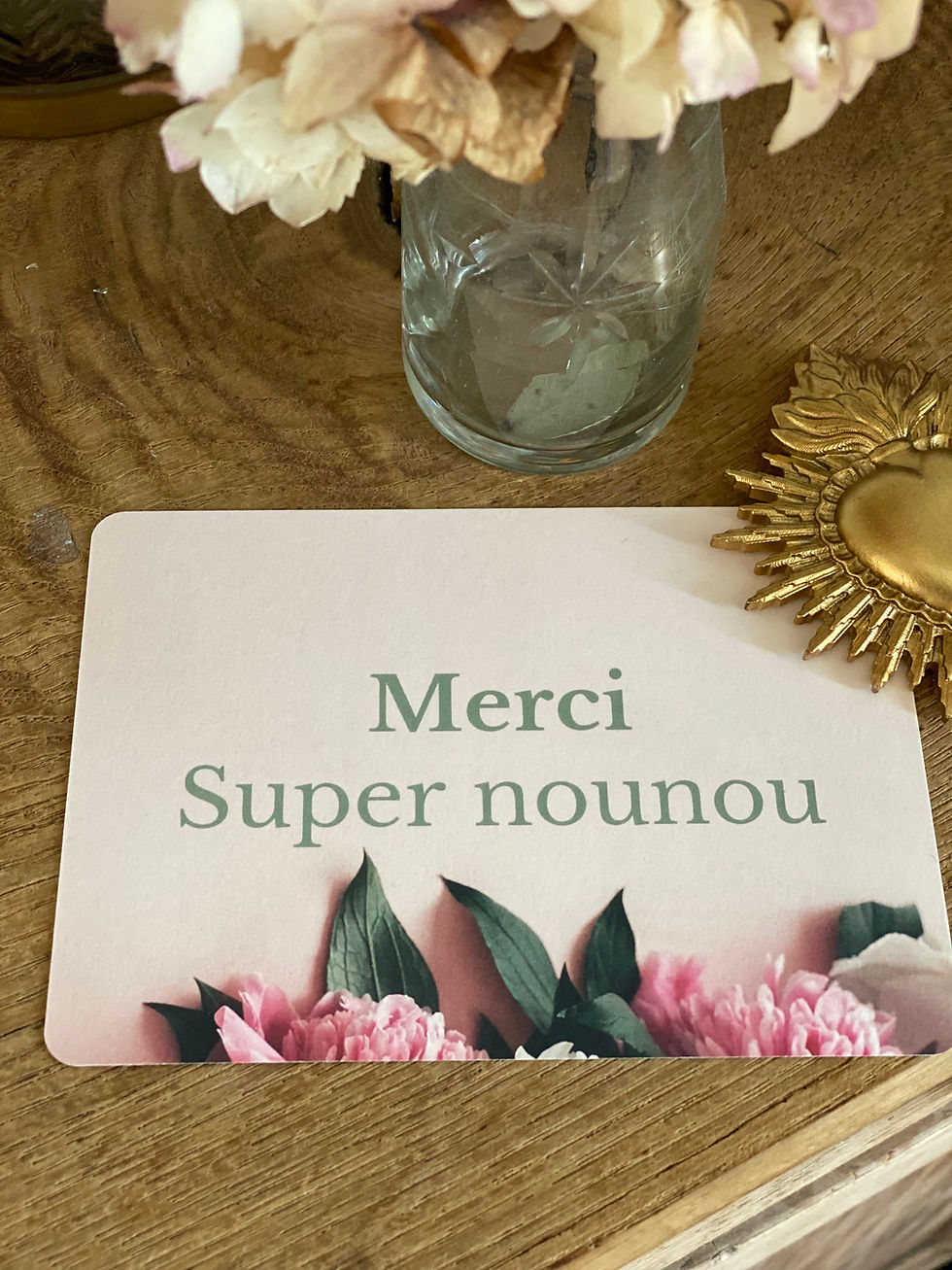 Miniature : Billet doux "Merci Super nounou"
