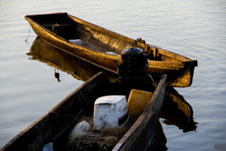 Artistic photographer Santa Teresa Costa Rica boat reflection fine art image