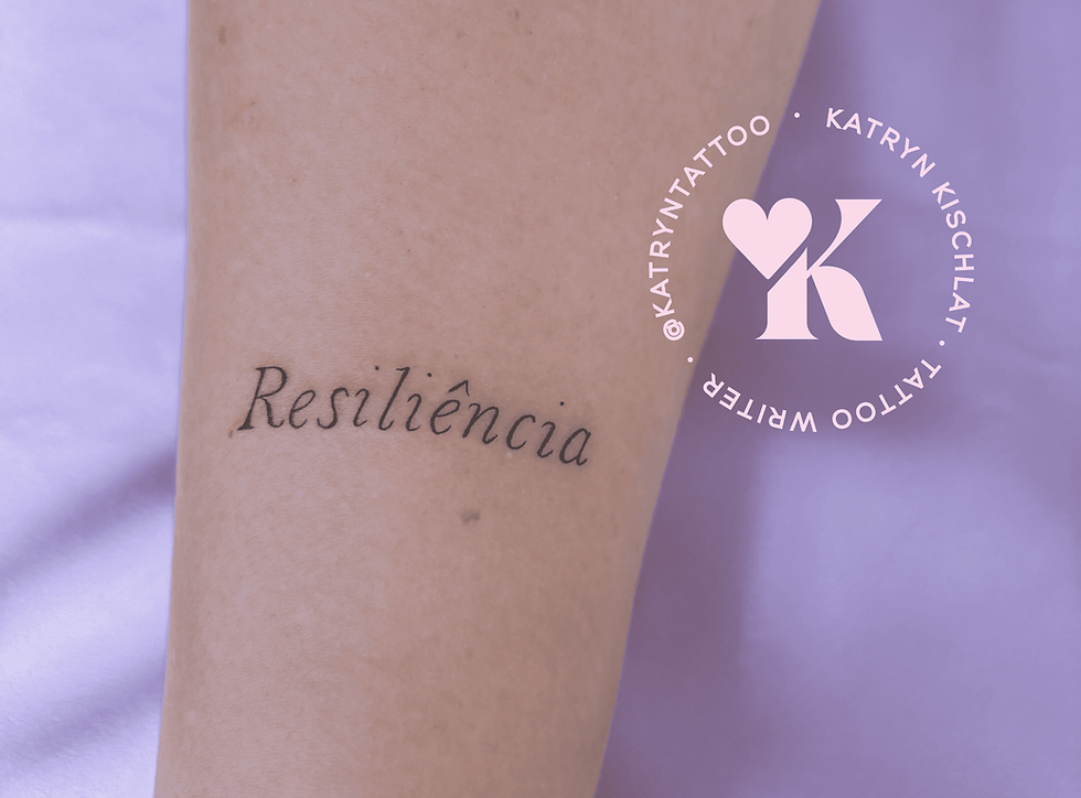 A tatuagem da Sílvia finalmente na pele!