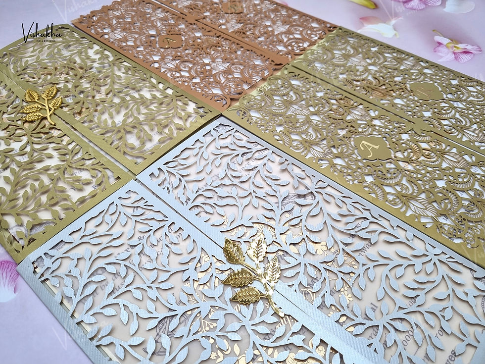 Thumbnail: Designer Premium Customized Wedding Invitation Cards - A-2889