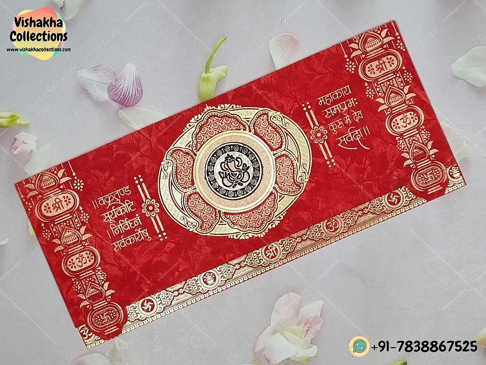 Thumbnail: Designer Premium Customized Wedding Invitation Cards - GS-120