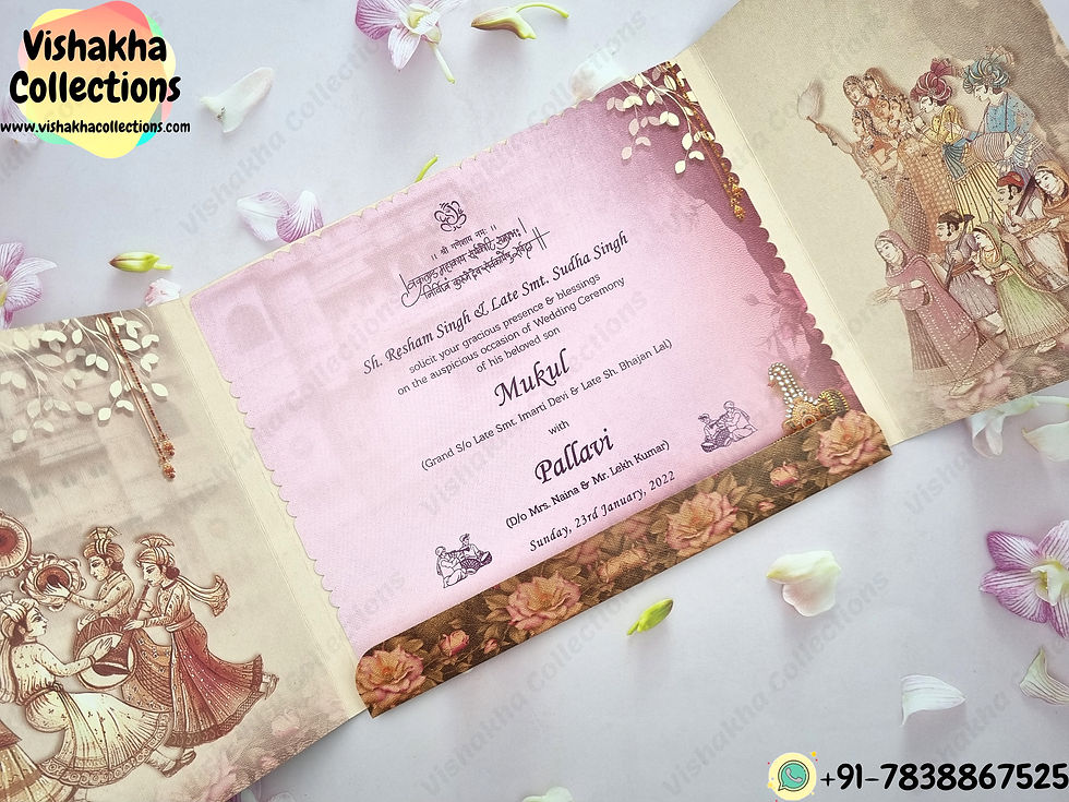 Thumbnail: Designer Premium Customized Wedding Invitation Cards - CN-067