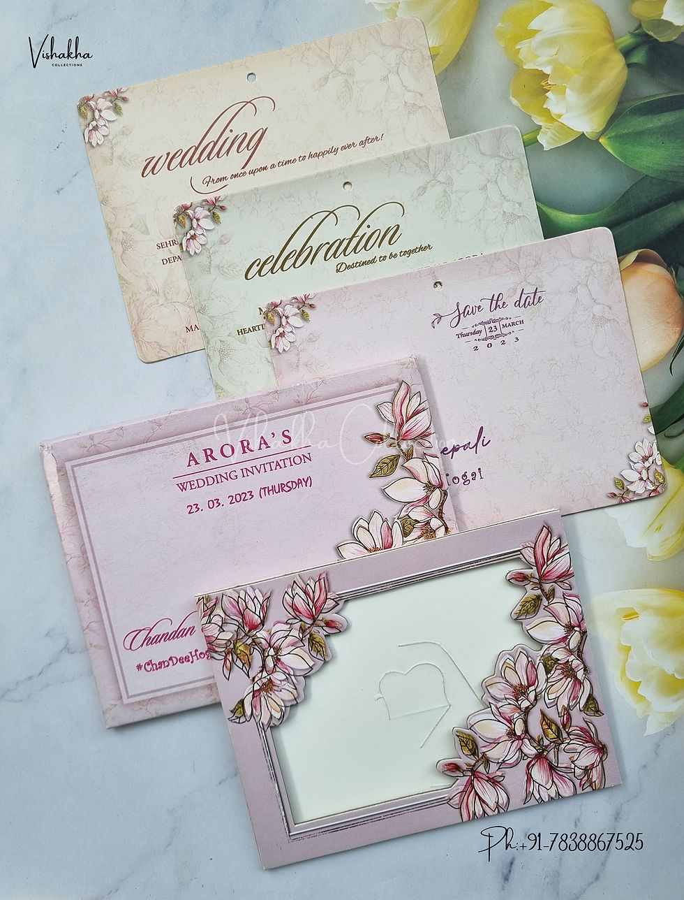 Thumbnail: Designer Premium Customized Wedding Invitation Cards - ATC3120