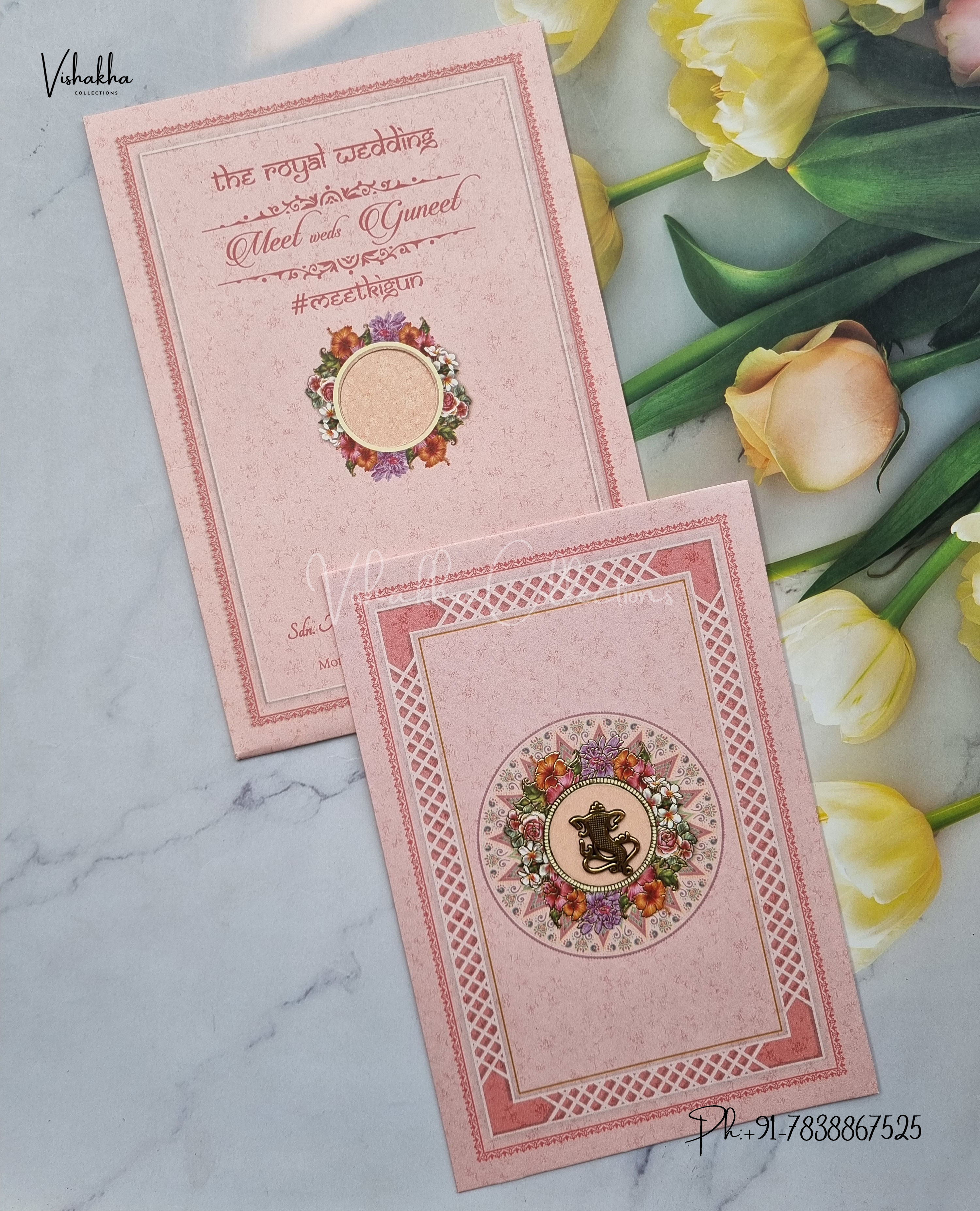 Designer Premium Customized Wedding Invitation Cards - ATC1913