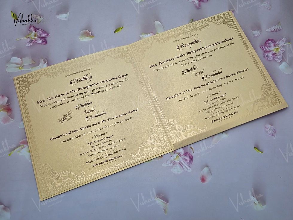 Thumbnail: Designer Premium Customized Wedding Invitation Cards - A-2904