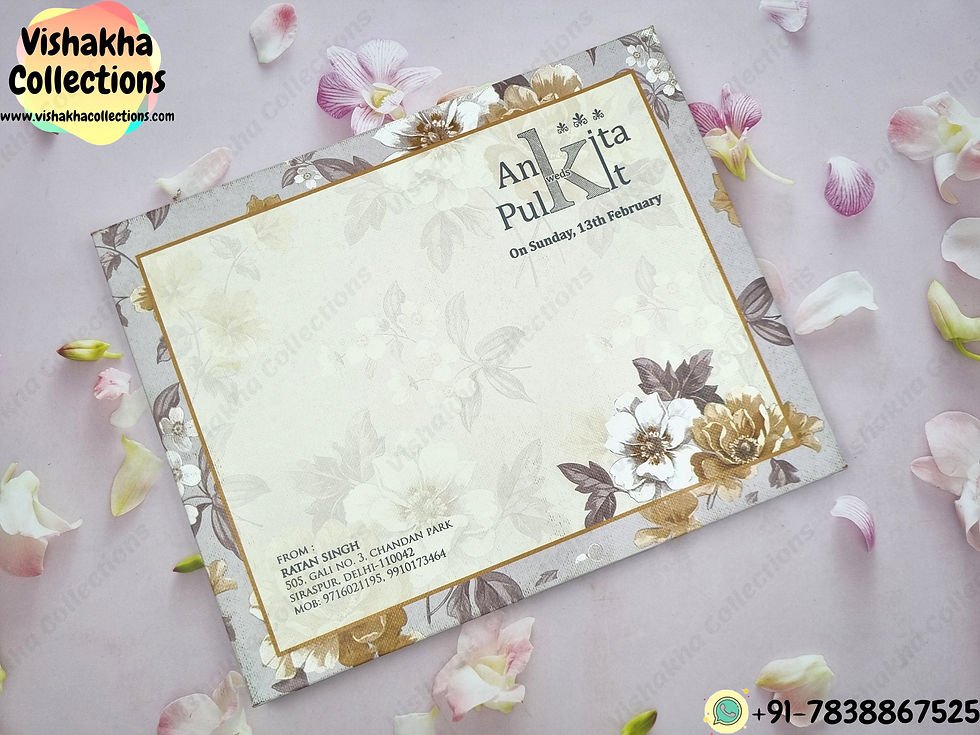 Thumbnail: Designer Premium Customized Wedding Invitation Cards - CN-055
