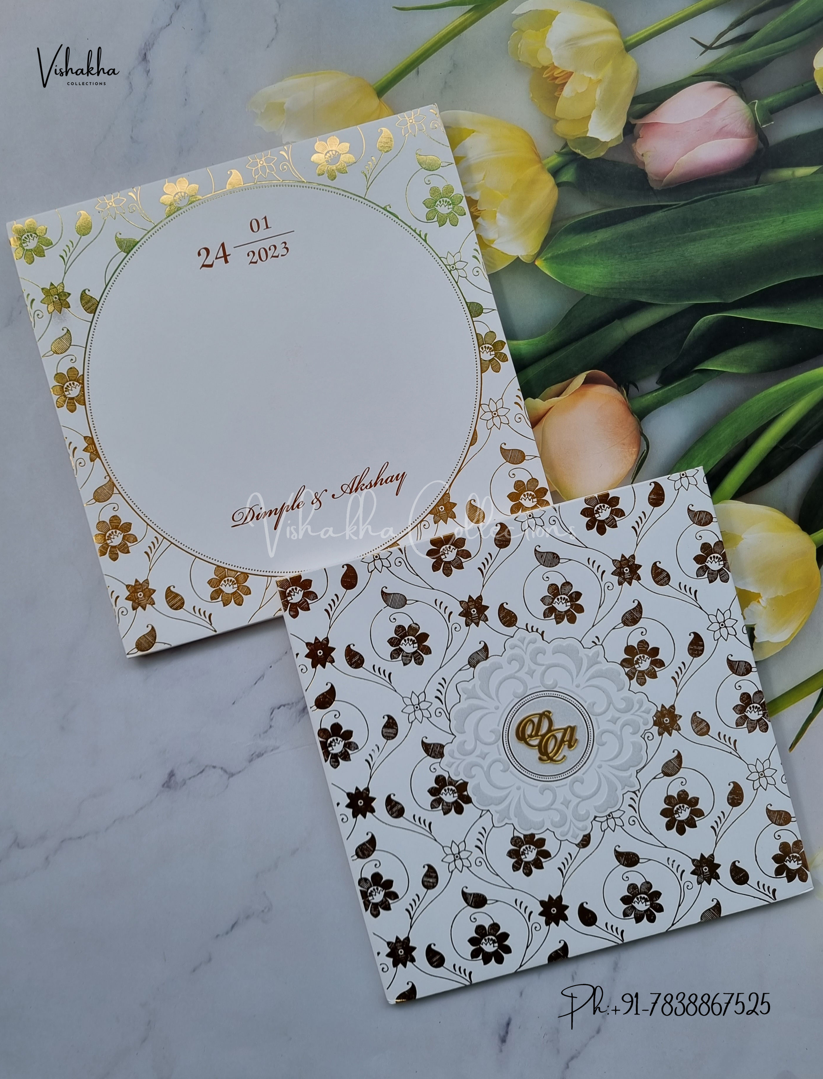 Designer Premium Customized Wedding Invitation Cards - MT2227