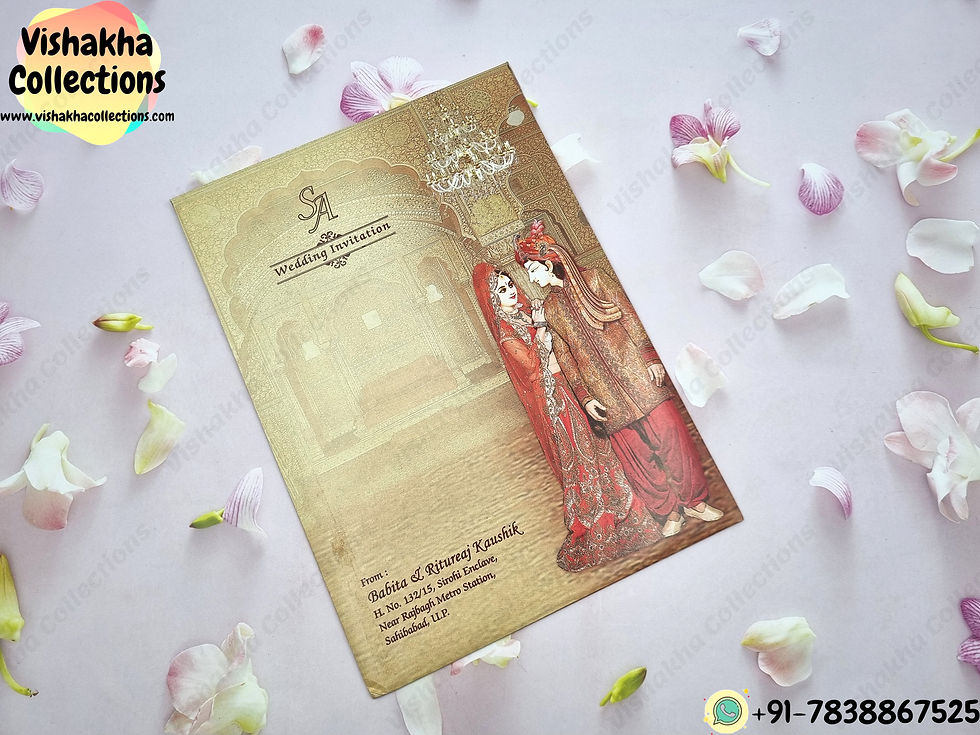 Thumbnail: Designer Premium Customized Wedding Invitation Cards - CN-029