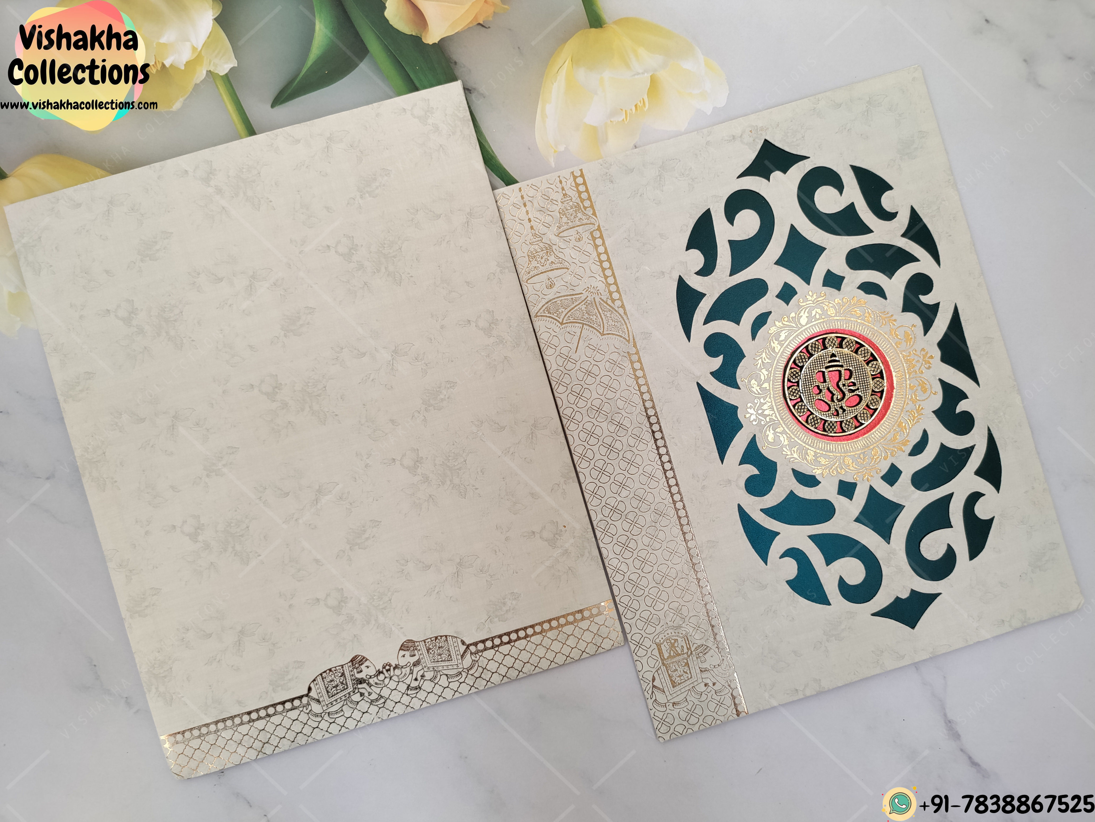 Designer Premium Customized Wedding Invitation Cards - VC-K5514