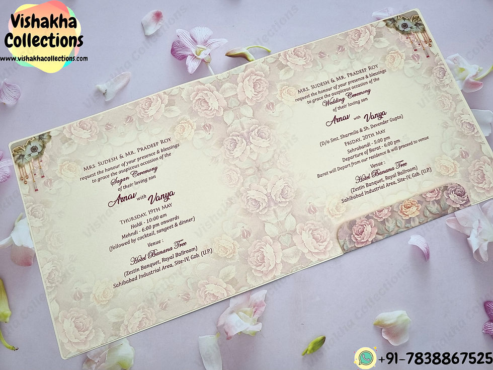 Thumbnail: Designer Premium Customized Wedding Invitation Cards - CN-013