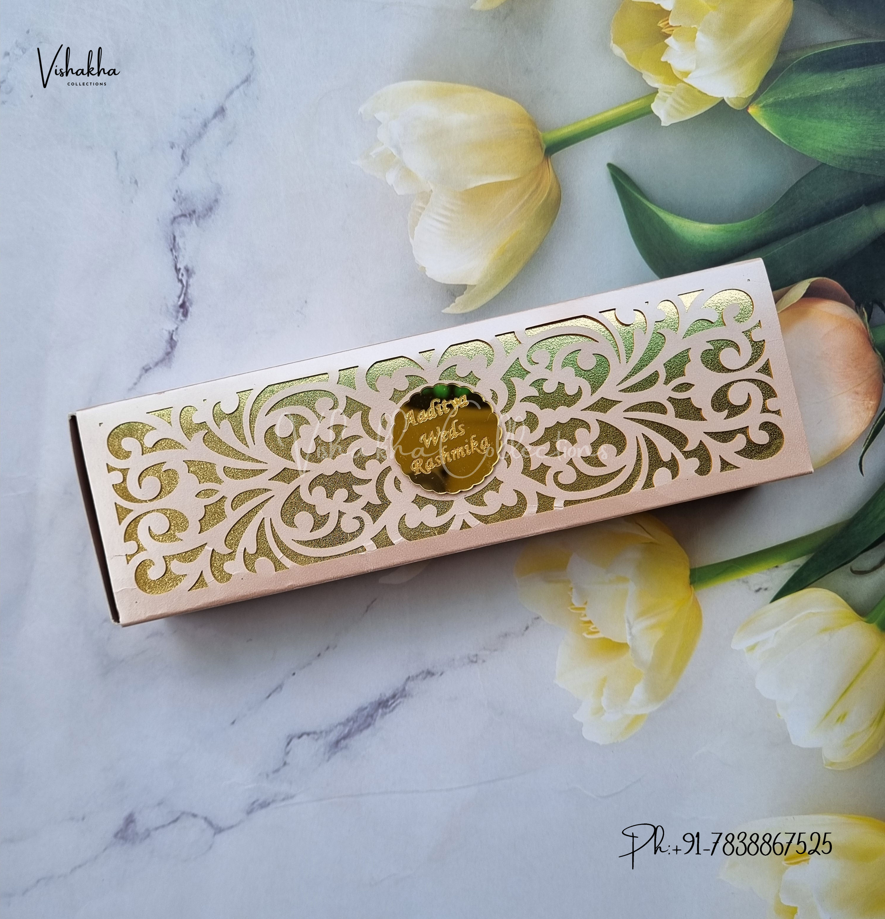 Designer Premium Customized Wedding Invitation Cards - A-2926