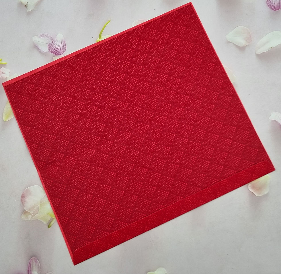 Thumbnail: Shri Ganesh with Bells Red Wedding Invitation Card