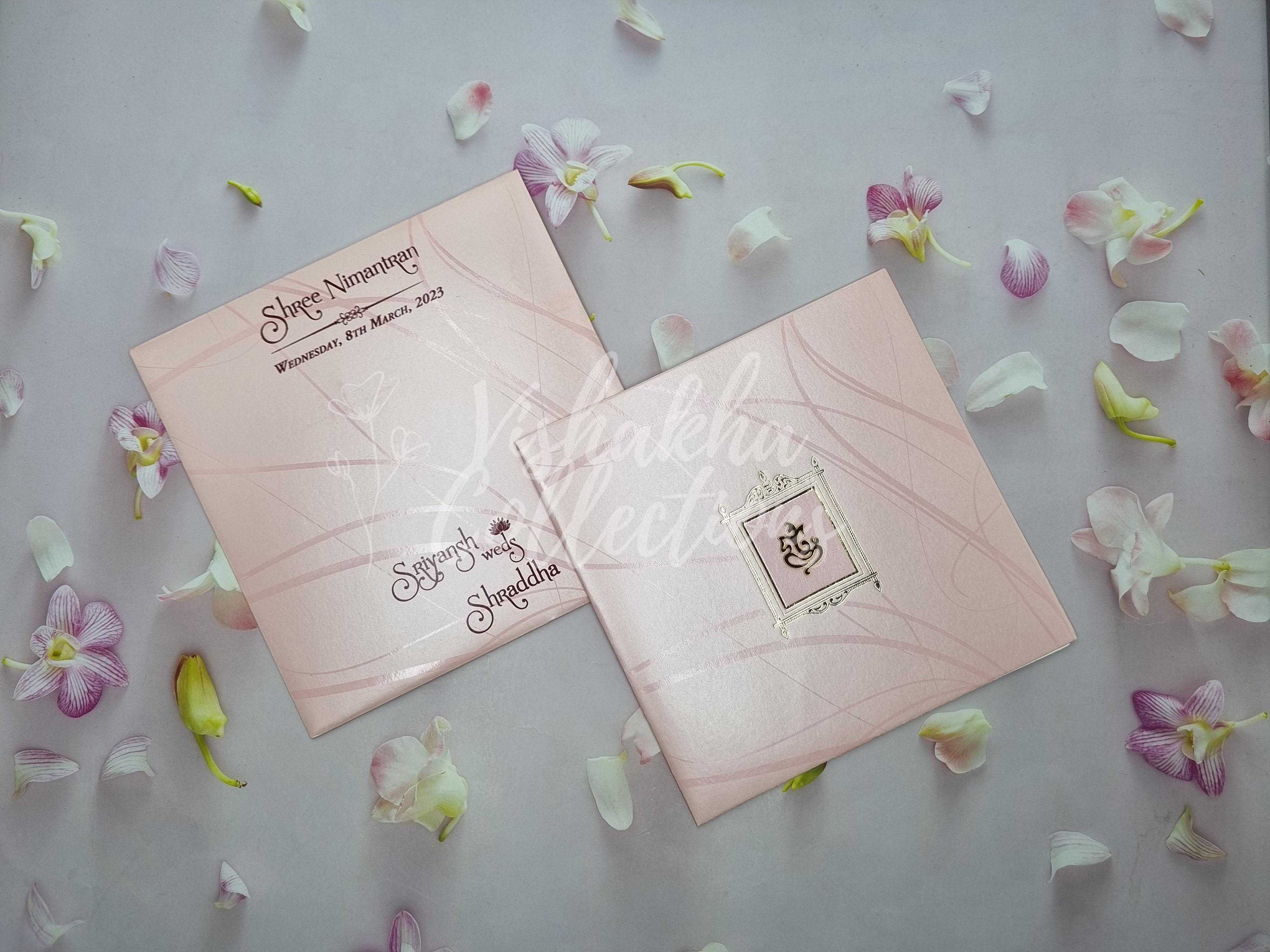 Designer Premium Customized Wedding Invitation Cards - CR-1043P