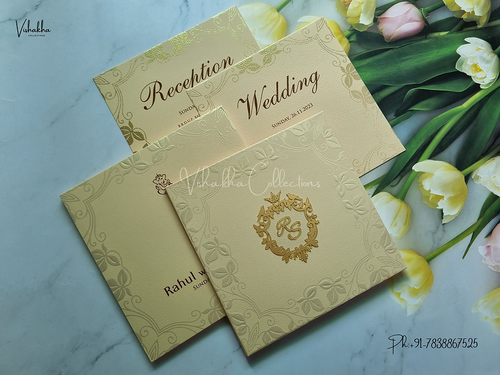 Thumbnail: Designer Premium Customized Wedding Invitation Cards - MT2159