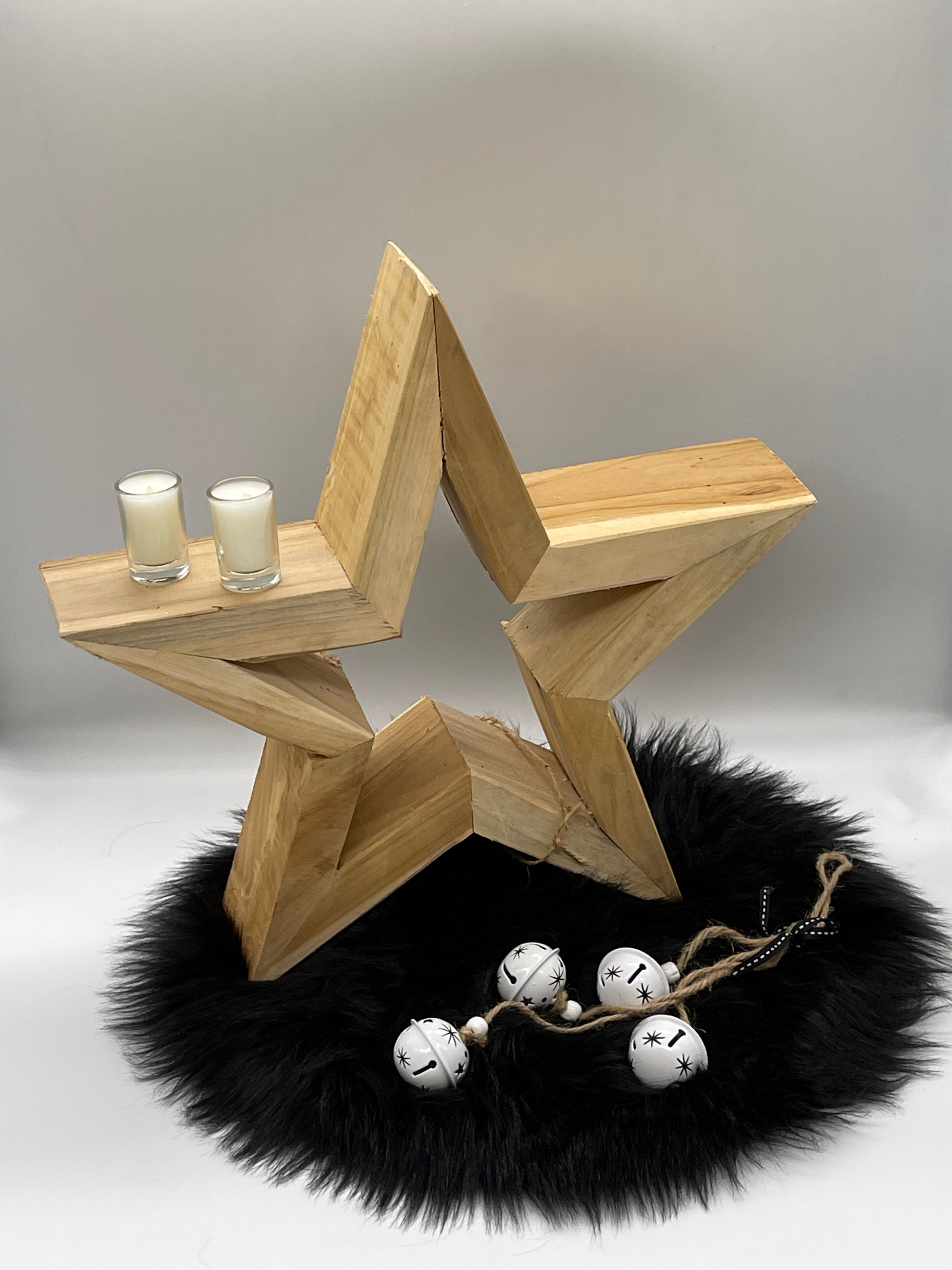 Weihnachtsstern Holz Natur