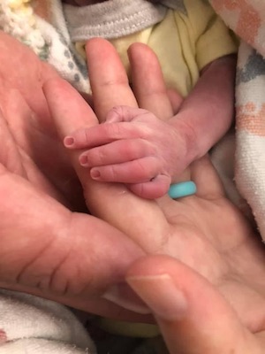 babys hand