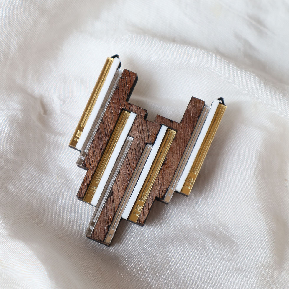 Thumbnail: Ikkat Brooch